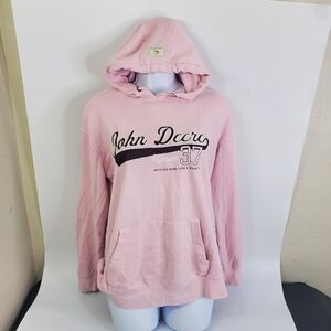 John Deere Women's Hoodie Size Medium Pink